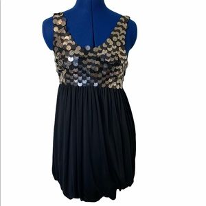 Alice & Olivia Bubble Sequin Silk Mini  M …